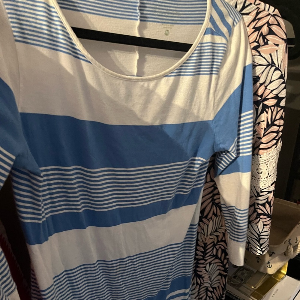 GUC Lilly Pulitzer T shirt Dress 3/4 Sleeves